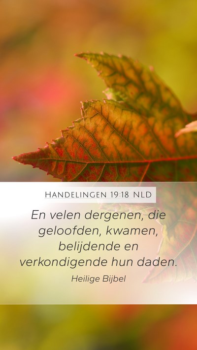 Handelingen 19:18 NLD Bible Verse Image