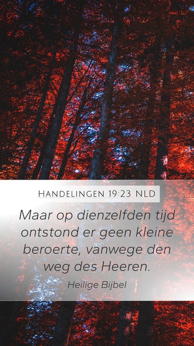 Handelingen 19:23 NLD Bible Verse Image