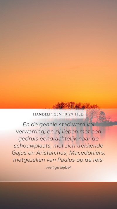Handelingen 19:29 NLD Bible Verse Image