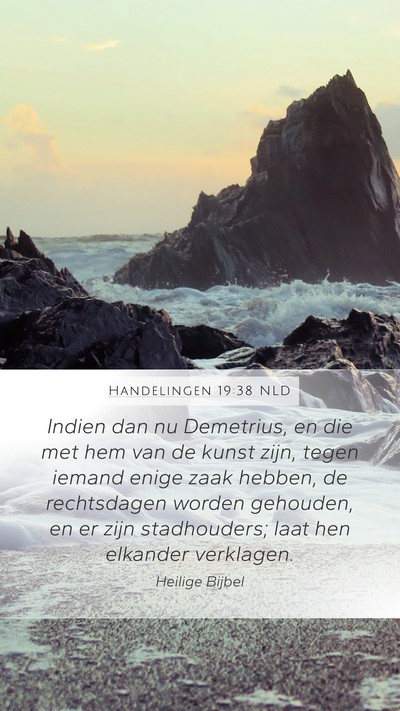 Handelingen 19:38 NLD Bible Verse Image