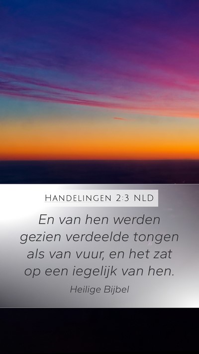 Handelingen 2:3 NLD Bible Verse Image