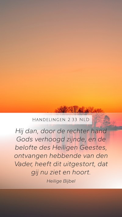 Handelingen 2:33 NLD Bible Verse Image