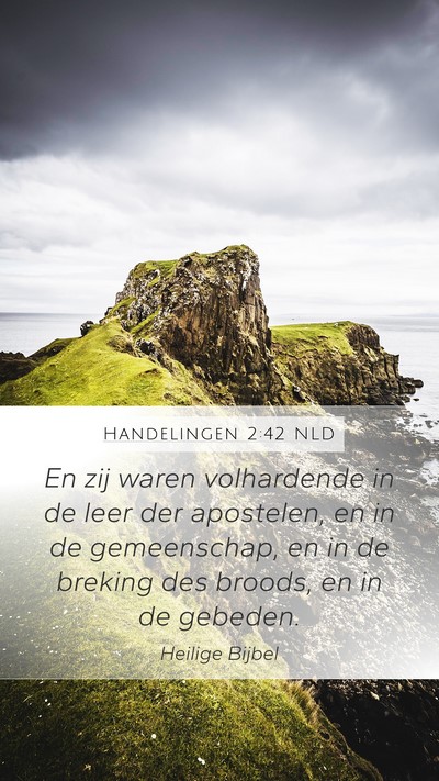 Handelingen 2:42 NLD Bible Verse Image