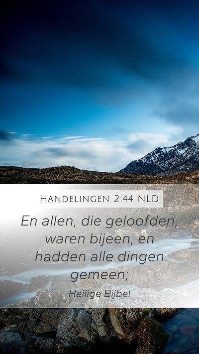 Handelingen 2:44 NLD Bible Verse Image