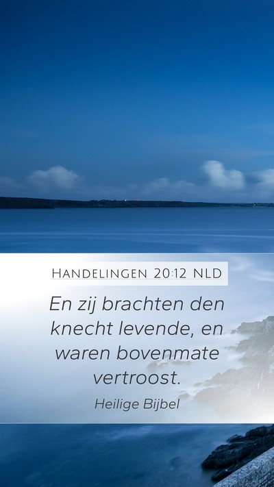 Handelingen 20:12 NLD Bible Verse Image