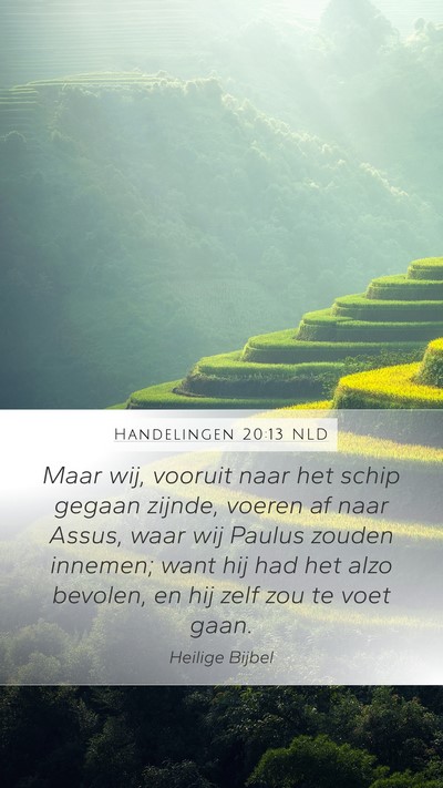 Handelingen 20:13 NLD Bible Verse Image