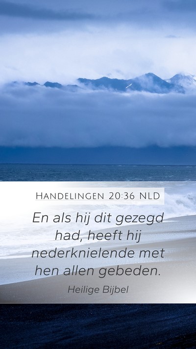 Handelingen 20:36 NLD Bible Verse Image
