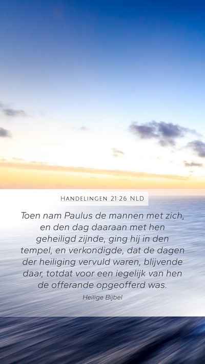 Handelingen 21:26 NLD Bible Verse Image