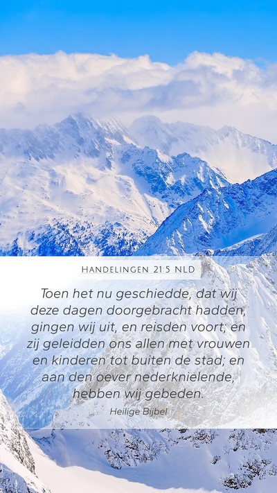 Handelingen 21:5 NLD Bible Verse Image