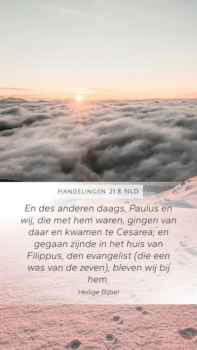 Handelingen 21:8 NLD Bible Verse Image
