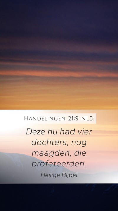 Handelingen 21:9 NLD Bible Verse Image