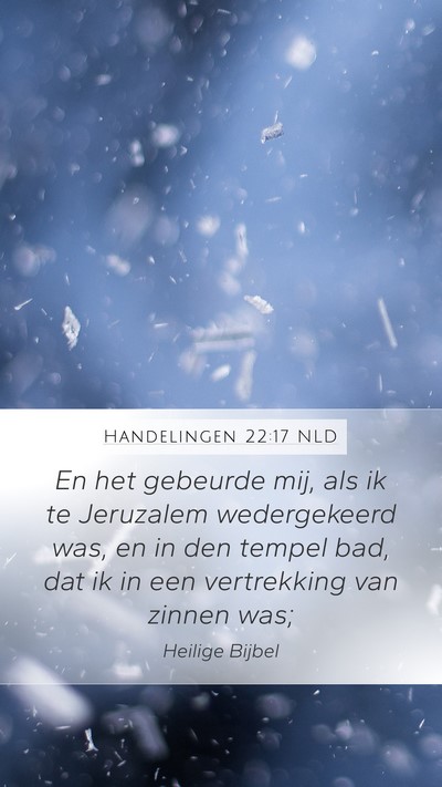 Handelingen 22:17 NLD Bible Verse Image