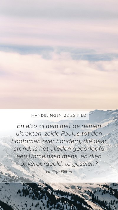 Handelingen 22:25 NLD Bible Verse Image