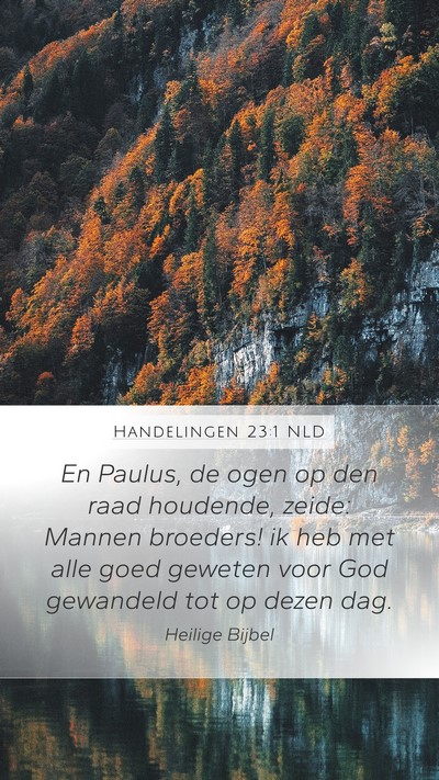 Handelingen 23:1 NLD Bible Verse Image