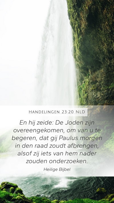 Handelingen 23:20 NLD Bible Verse Image