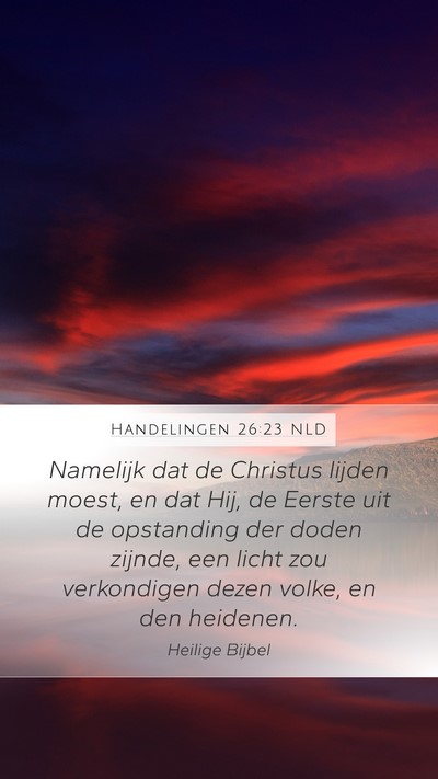 Handelingen 26:23 NLD Bible Verse Image