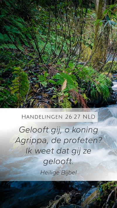 Handelingen 26:27 NLD Bible Verse Image