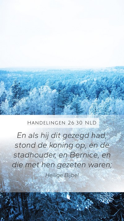 Handelingen 26:30 NLD Bible Verse Image