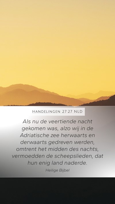 Handelingen 27:27 NLD Bible Verse Image