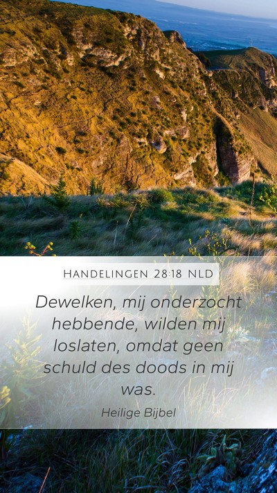 Handelingen 28:18 NLD Bible Verse Image