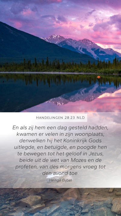 Handelingen 28:23 NLD Bible Verse Image