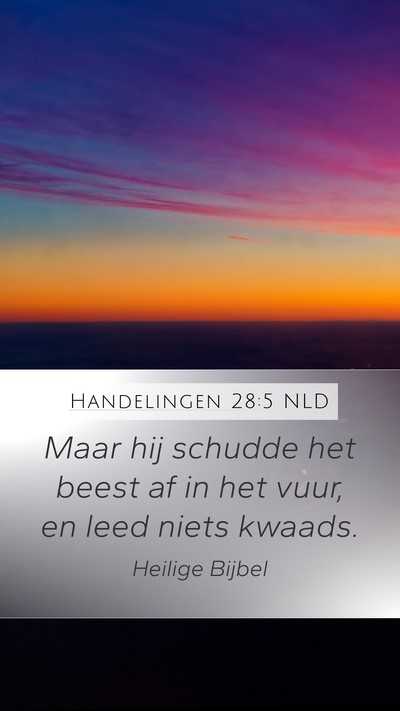 Handelingen 28:5 NLD Bible Verse Image
