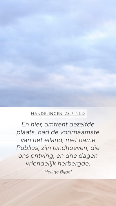 Handelingen 28:7 NLD Bible Verse Image