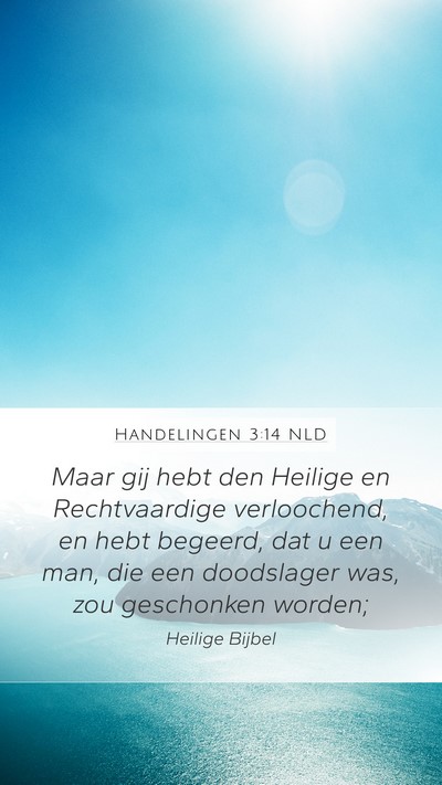 Handelingen 3:14 NLD Bible Verse Image