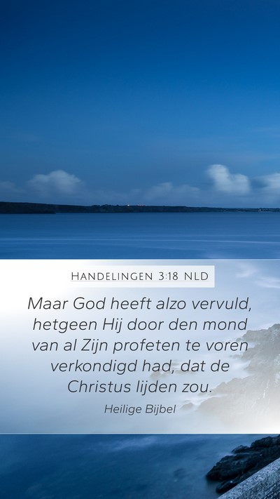 Handelingen 3:18 NLD Bible Verse Image