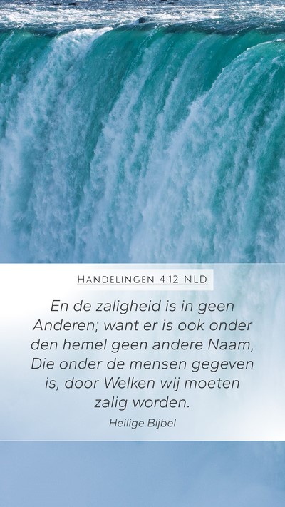 Handelingen 4:12 NLD Bible Verse Image