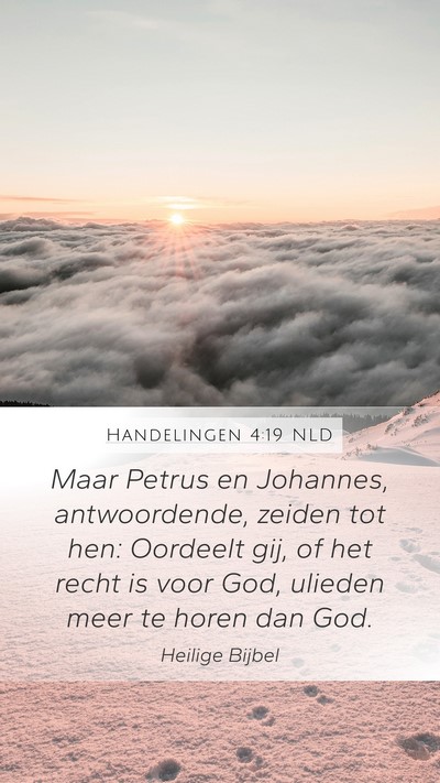 Handelingen 4:19 NLD Bible Verse Image