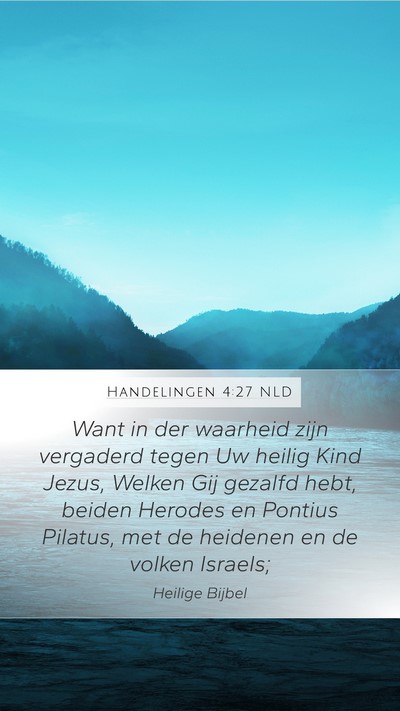 Handelingen 4:27 NLD Bible Verse Image