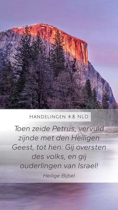 Handelingen 4:8 NLD Bible Verse Image