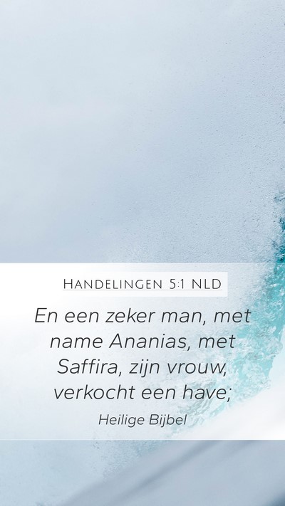 Handelingen 5:1 NLD Bible Verse Image