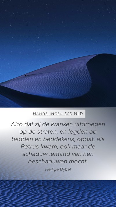 Handelingen 5:15 NLD Bible Verse Image