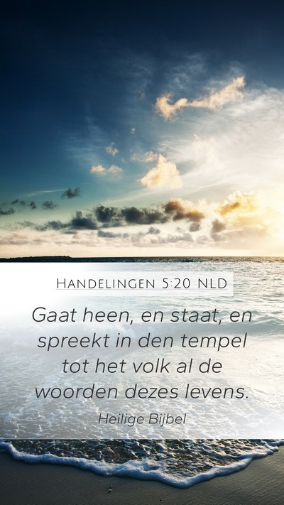 Handelingen 5:20 NLD Bible Verse Image