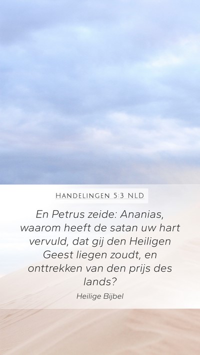 Handelingen 5:3 NLD Bible Verse Image