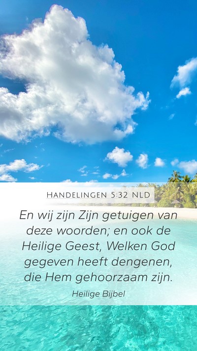 Handelingen 5:32 NLD Bible Verse Image