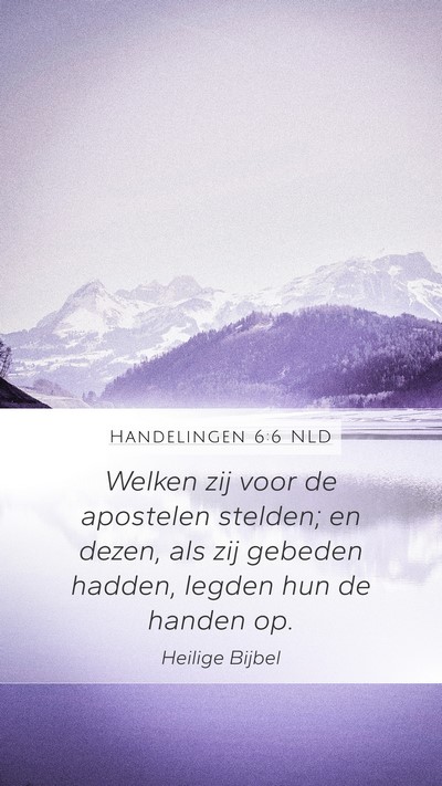 Handelingen 6:6 NLD Bible Verse Image