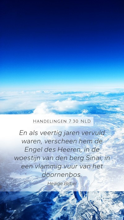Handelingen 7:30 NLD Bible Verse Image