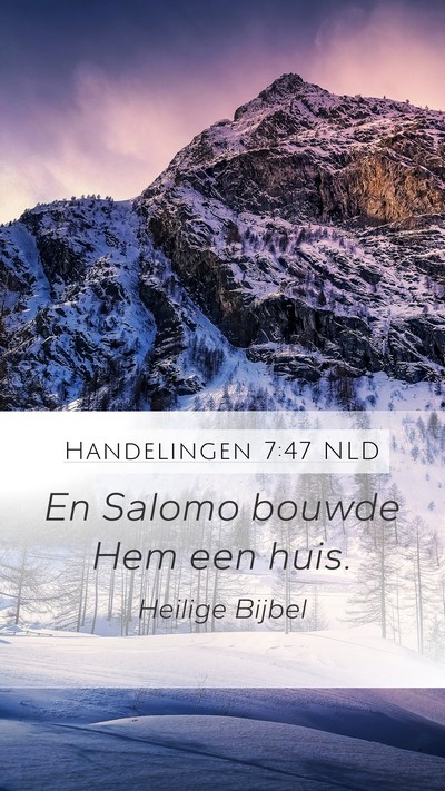 Handelingen 7:47 NLD Bible Verse Image
