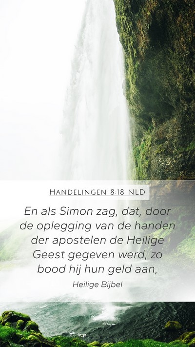 Handelingen 8:18 NLD Bible Verse Image