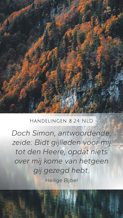 Handelingen 8:24 NLD Bible Verse Image