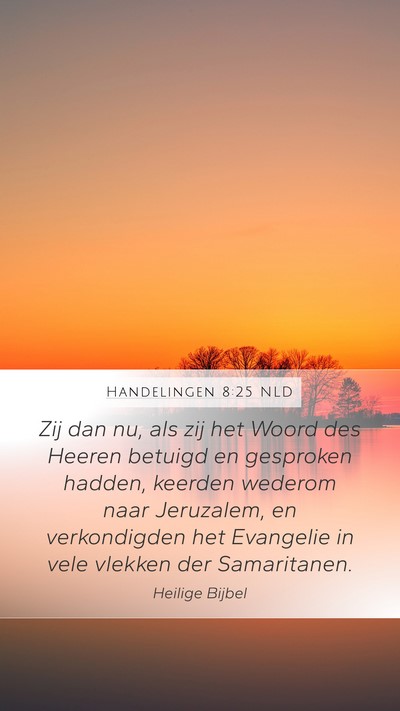 Handelingen 8:25 NLD Bible Verse Image