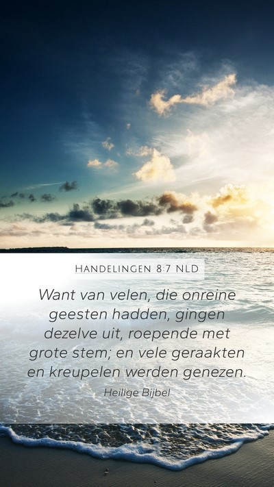 Handelingen 8:7 NLD Bible Verse Image