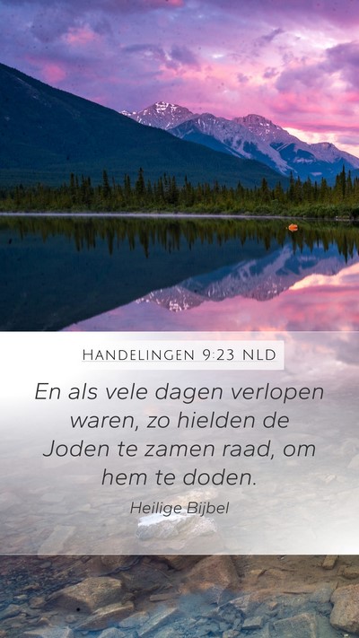Handelingen 9:23 NLD Bible Verse Image