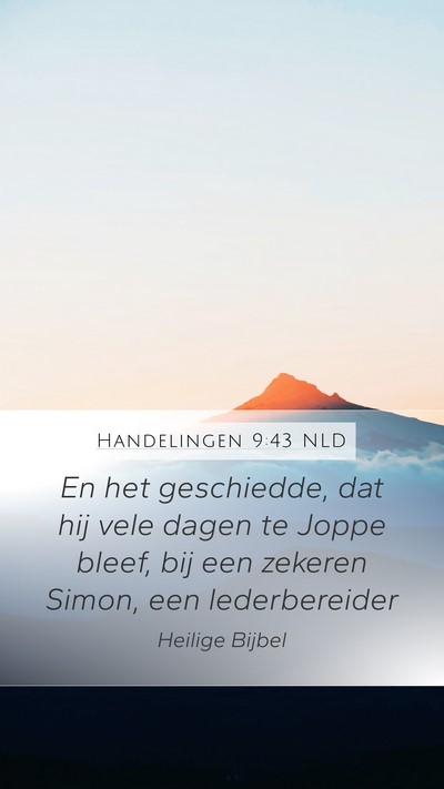 Handelingen 9:43 NLD Bible Verse Image