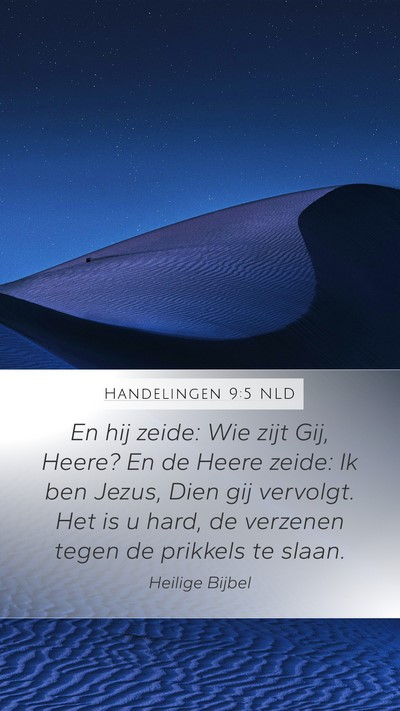 Handelingen 9:5 NLD Bible Verse Image