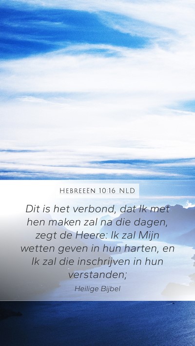 Hebreeën 10:16 NLD Bible Verse Image