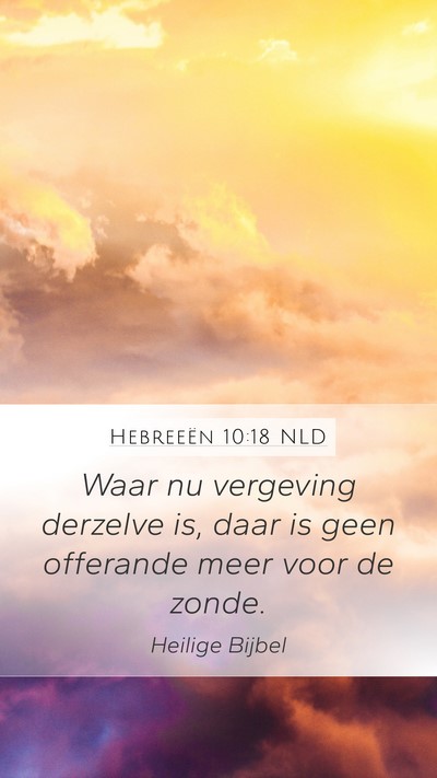 Hebreeën 10:18 NLD Bible Verse Image